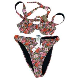 J. Crew X Liberty of London Swim Meadow Song Floral Bikini Set New